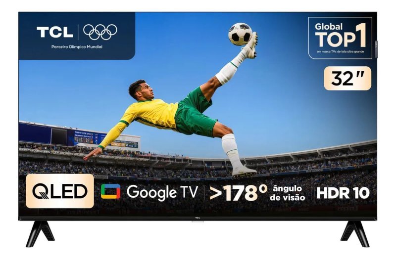 TCL 32 Polegadas FHD QLED S5K - Google TV HDR10 Dolby Audio