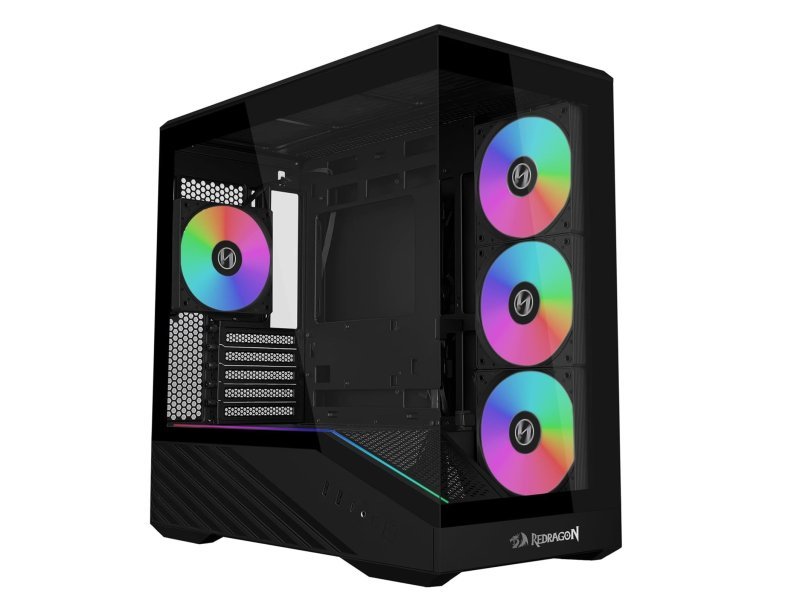 Gabinete Gamer Lian Li Vector V100 Mini Redragon Spec Com 4 Fans