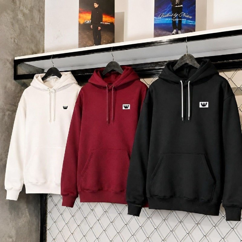 Moleton Capuz Blusa De Frio Lisa Cordão Neon Canguru Macio
