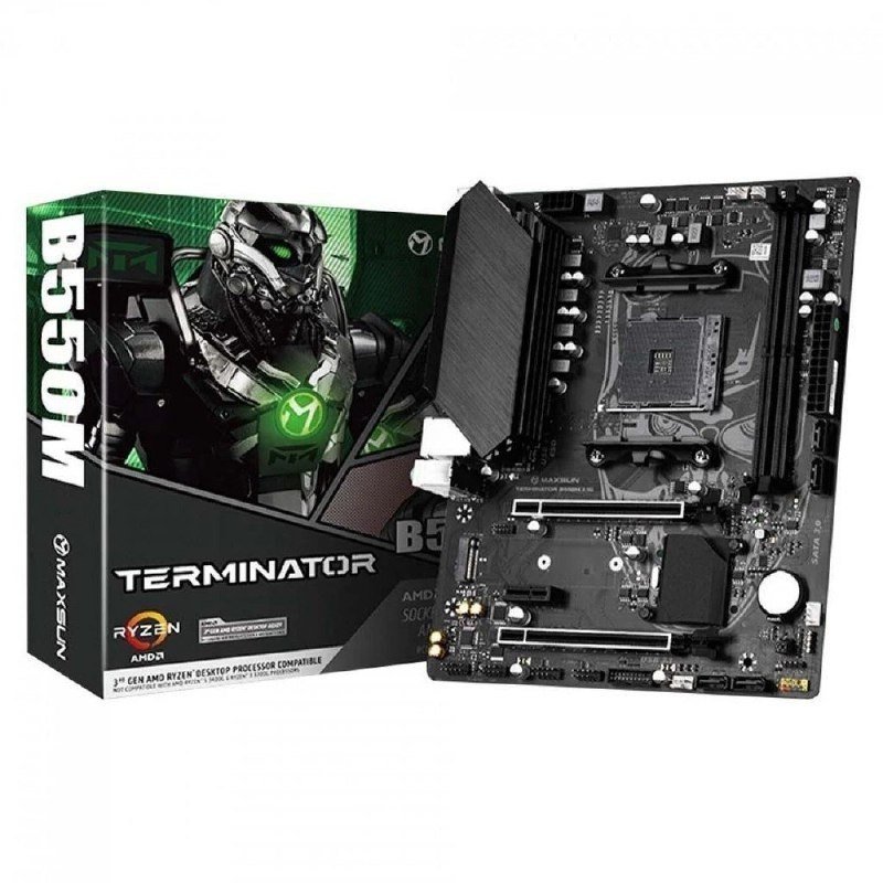 Placa Mãe Maxsun B550m MS-Terminator, Chipset B550, AMD AM4, mATX, DDR4