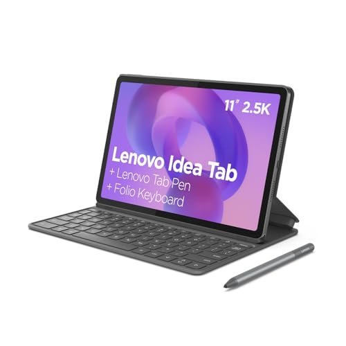 Tablet Lenovo Idea Tab, 8GB RAM, 256GB, 11” 2.5K 90Hz, Android 15, Wi-Fi, com Caneta e Capa Teclado - ZAFR0953BR