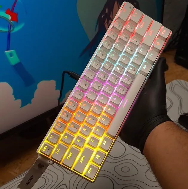 Teclado Mecânico Ajazz Nk61 60% Rgb Com Fio