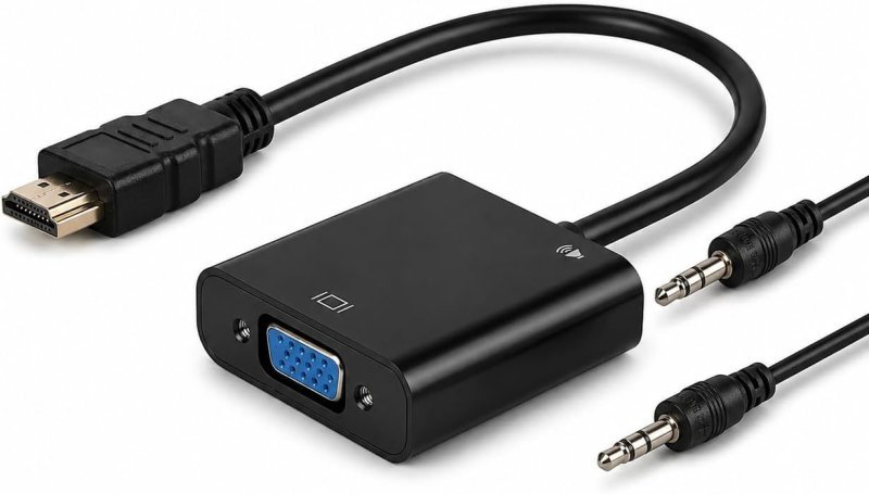 Cabo Adaptador Hdmi Para Vga 1080p Full Hd