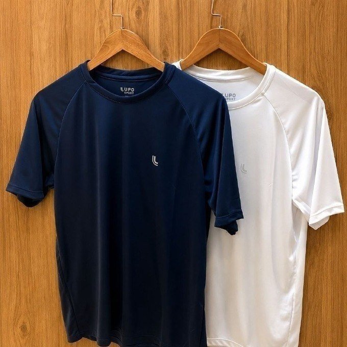 Kit 2 Camiseta Dry Masculina Fit Lupo Básica Academia + Frete Grátis