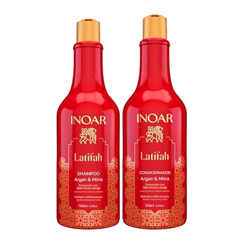 Inoar, Kit Latifah Shampoo e Condicionador Argan e Mirra 500ml