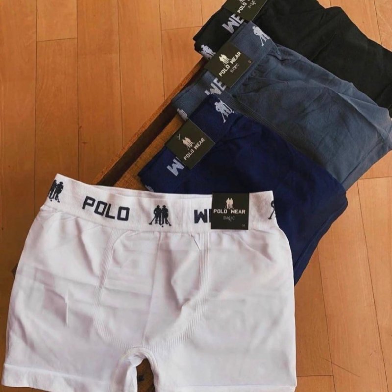 Kit 10 Cuecas Boxer Lisa Polo Wear Sortido
