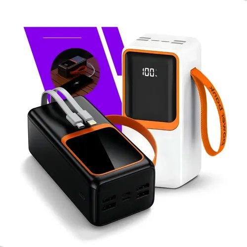 Power Bank 50000mAh Carregador USB Portátil Preto