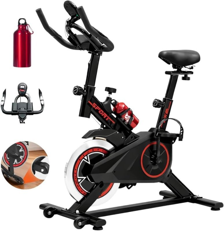 Bicicleta Ergométrica Spinning - Silenciosa Ajustável Confortável