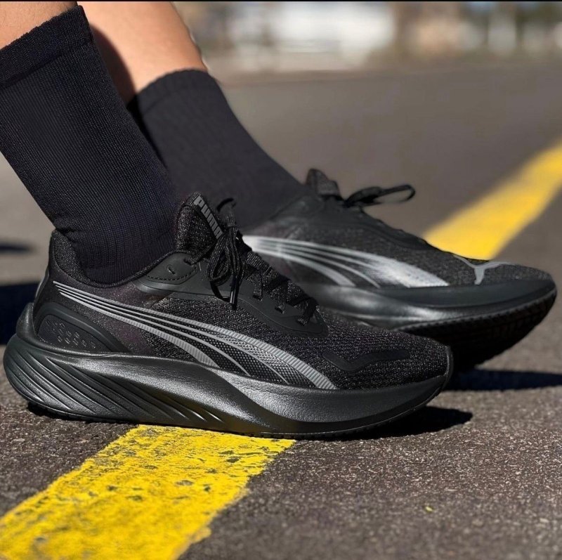 Tênis Masculino Pounce Lite Running Puma Puma Black-cool Dark Gray Liso
