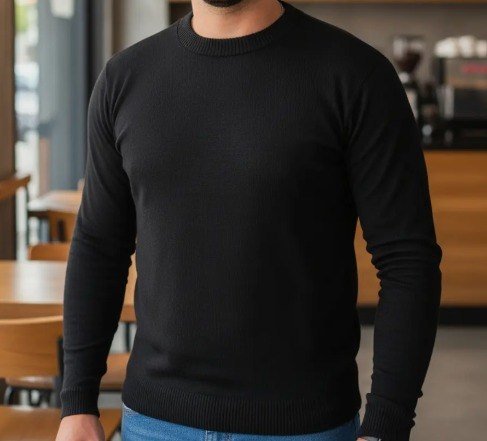 Blusa De Frio Suéter Masculino Lã Tricot Malha Grossa Casual + Frete Grátis