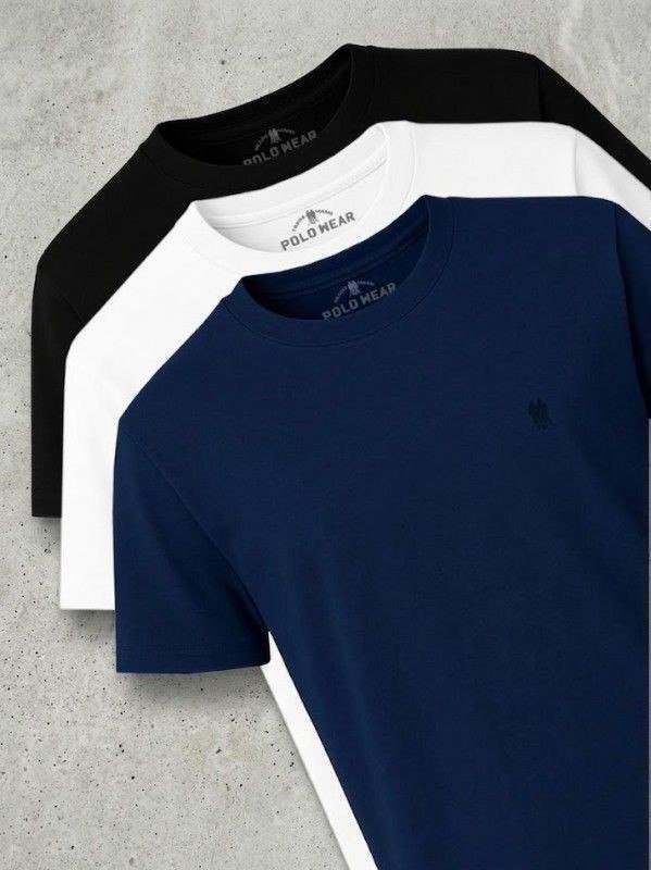Kit 3 Camisetas Masculinas Polo Wear