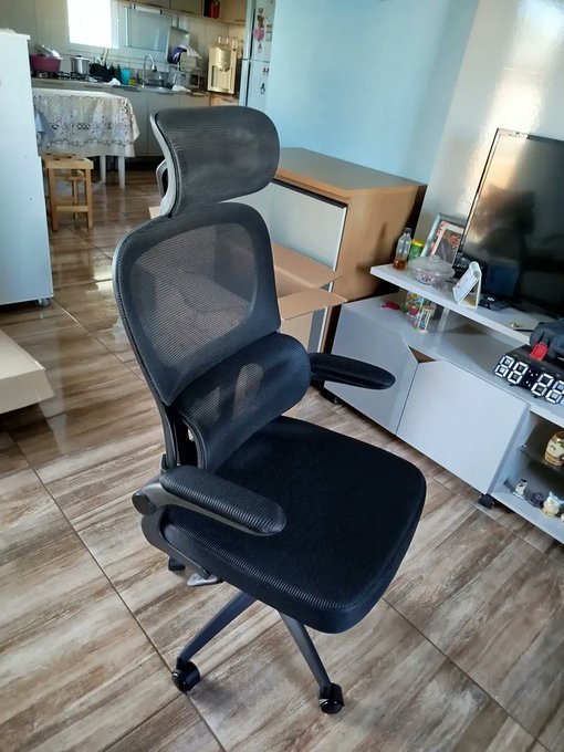 Cadeira de Escritório Ergonômica FivDaily C600 Preto com Frete Grátis