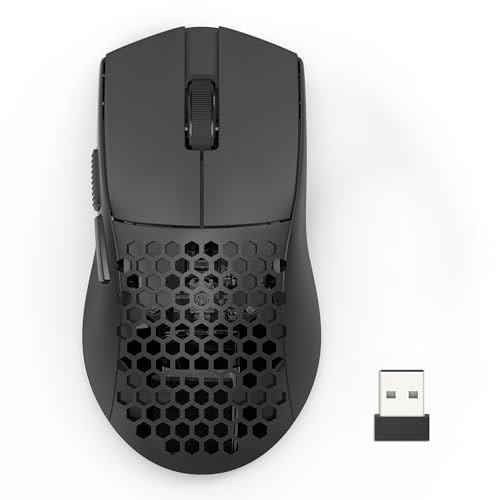 Mouse Gamer Redragon Astrolabe Lite Preto PAW3313 10000 DPI Sem Fio Tri-Mode USB 2.4GHz Bluetooth