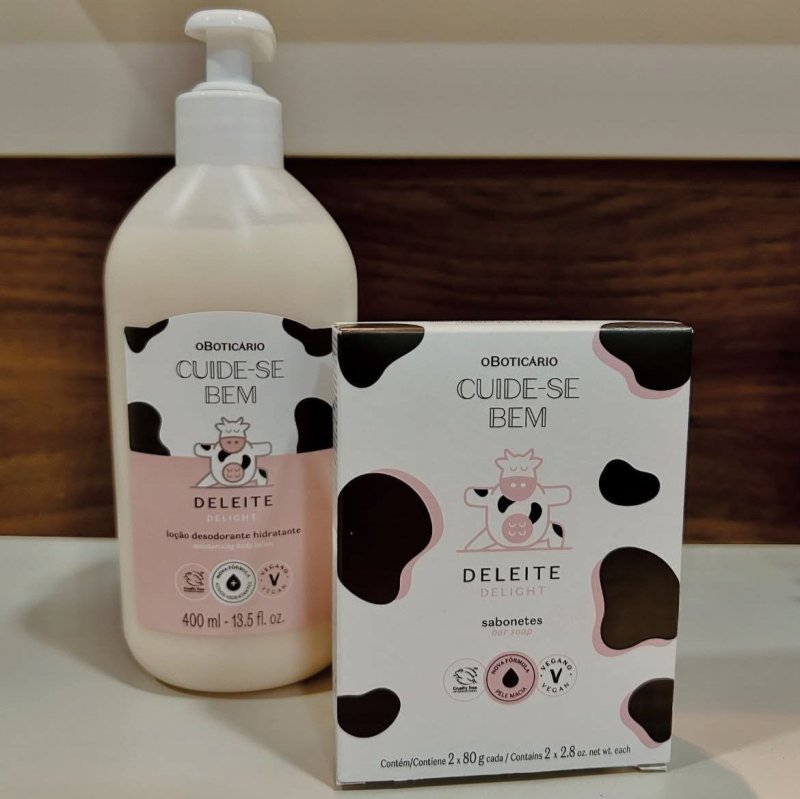 Combo Cuide-se Bem Deleite: Loção Corporal 400ml + Sabonetes