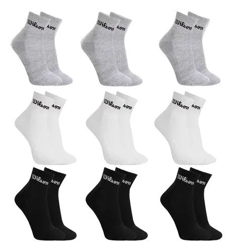 Kit 9 Pares Meias Wilson Cano Médio Masculino Adulto