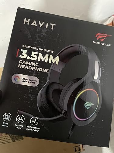 Headset Gamer Havit HV-H2232D Preto + Frete Grátis