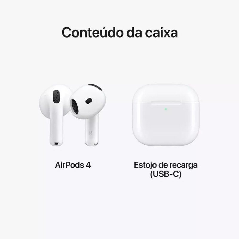 Airpods 4 Apple Original Novo Garantia 1 Ano NF