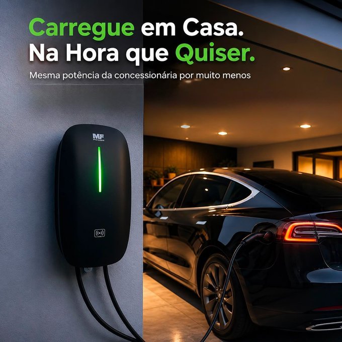 Carregador Veículo Elétrico MF Power Wallbox 220V + Frete Grátis