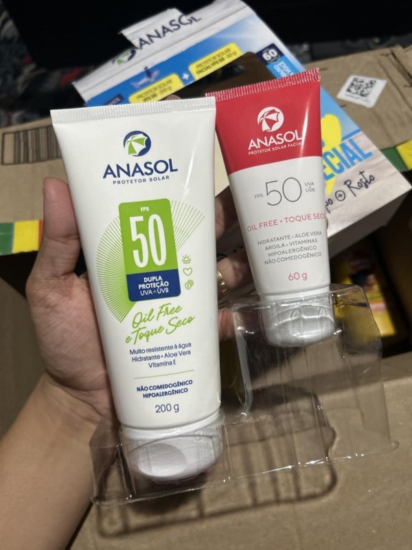 Anasol Conjunto Fps 50 Facial 60G + Fps 50 Corpo 200G