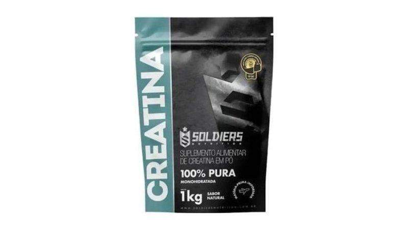 Creatina 1KG Monohidratada em Pó 100% Pura Importada - Soldiers Nutrition