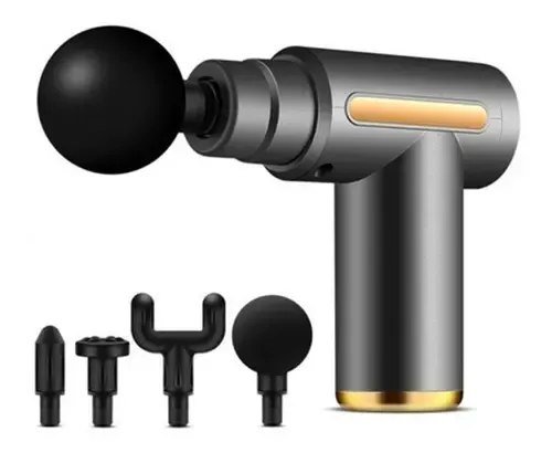 Massageador Elétrico Portátil Profissional Muscular Pistola Cor Preto