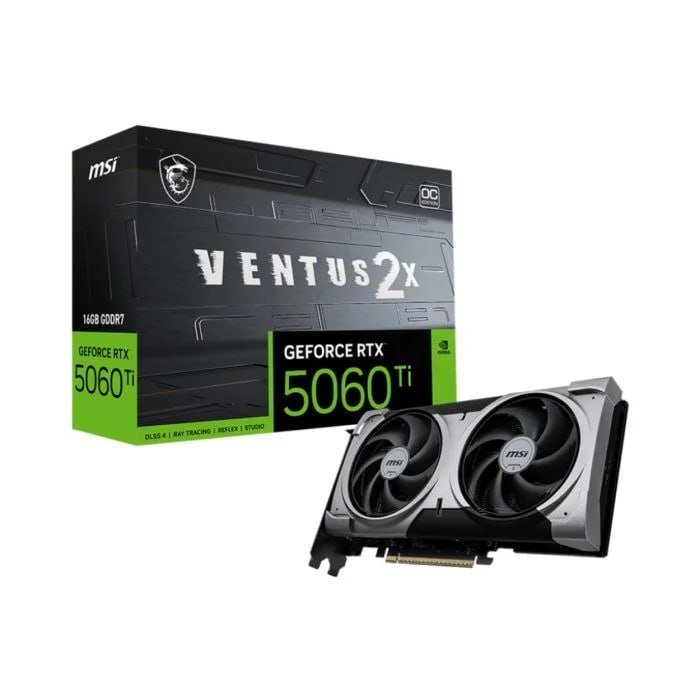 Placa De Video Msi RTX 5060 Ti Ventus 2x Oc Plus 16GB Gddr7 912-v535-027