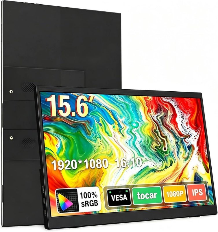 Monitor portátil de 15,6 polegadas