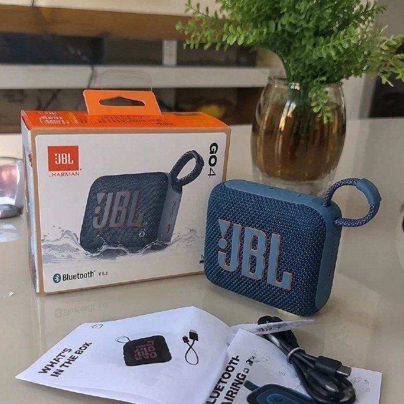 Caixa de Som Bluetooth Portátil Go 4 JBL Azul