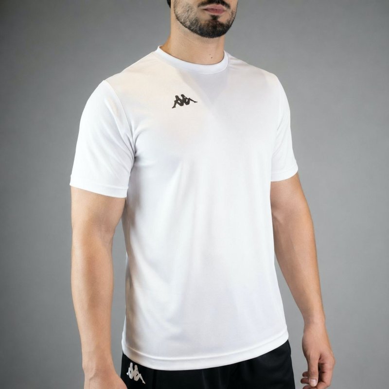 Camiseta Kappa Fardamento Modena Academia Caminhada Branco GG