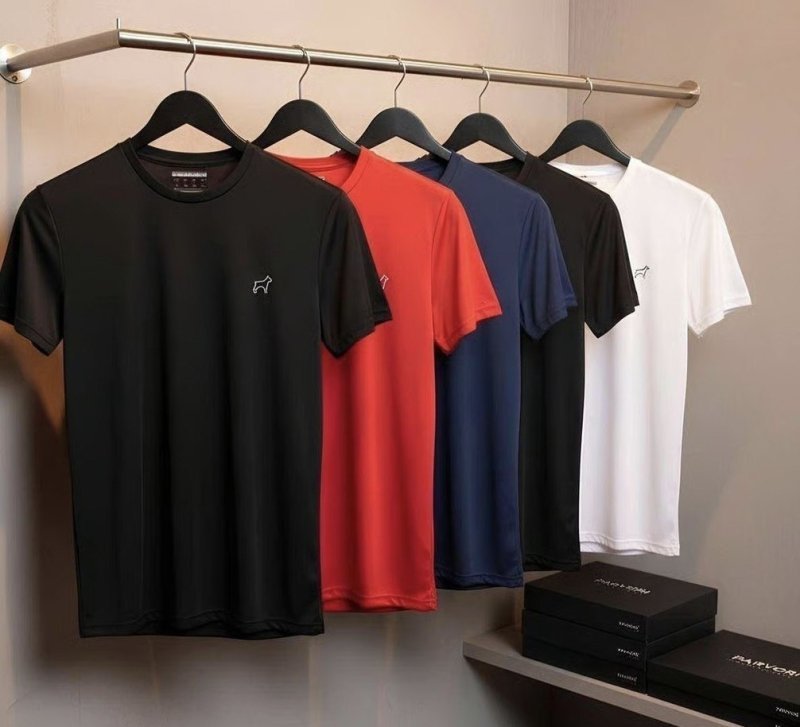 Kit 4 Camiseta Dry Fit Parvori Masculina Academia Corrida Preto/chumbo/cinza/marinho Gg Lisa