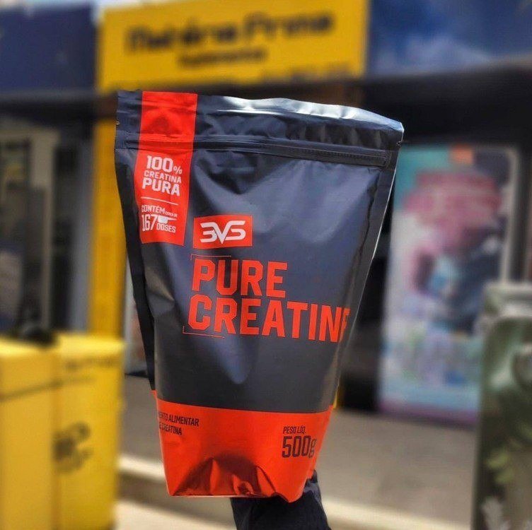 CREATINA MONOHIDRATADA 500g - 100% Pura - 3VS Nutrition