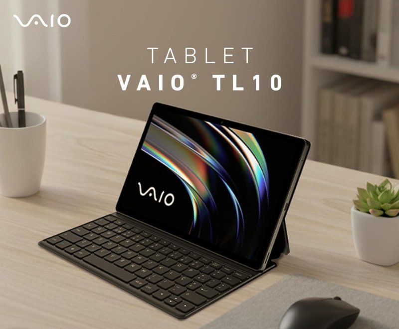 Tablet VAIO TL10 4GB RAM 64GB, 4G, Teclado Magnético, Tela 10.4" 2K Preto