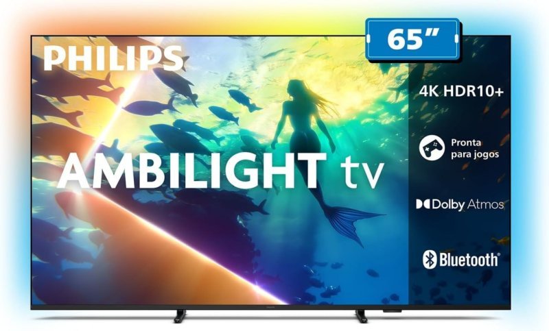 Philips Smart TV 65" 4K Ambilight - Titan OS - HDR10+ Dolby Atmos