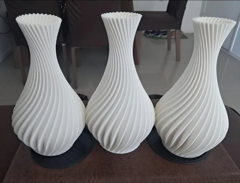 3 Vasos Decorativos Modelo Espiral