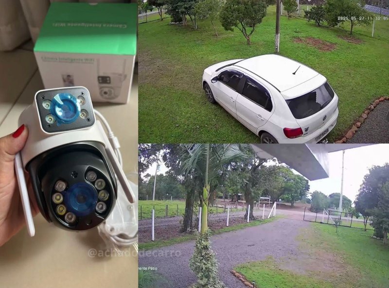 Kit 2 Câmera Wifi Externa A28 App Icsee Dupla Visão