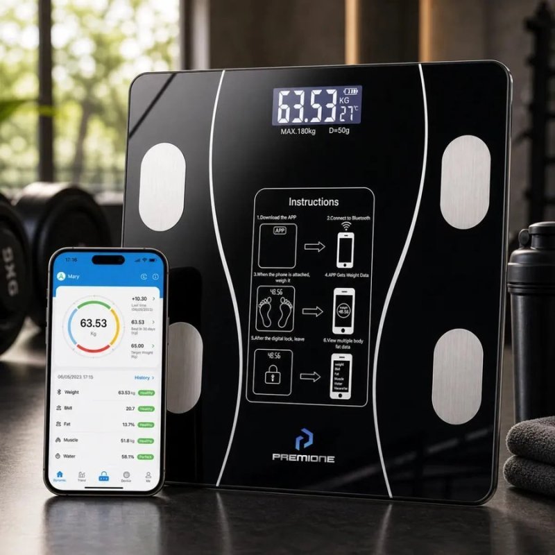 Balança Medição Corporal por App Bluetooth Até 180kg + Frete Grátis