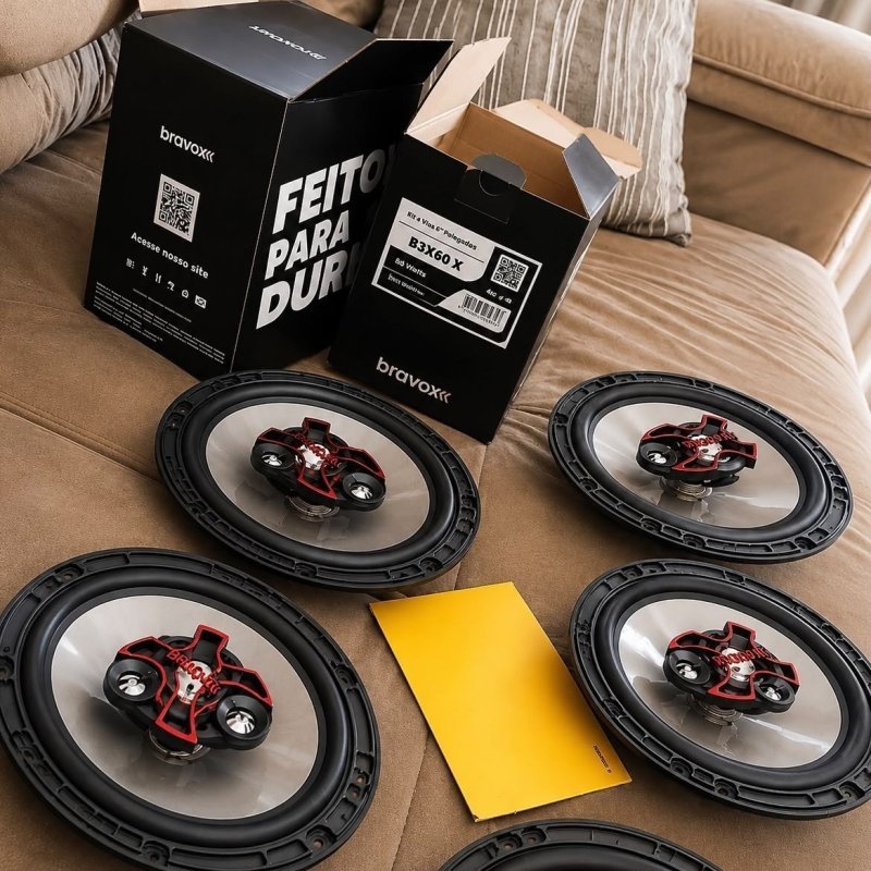 KIT 4 ALTO FALANTES DA BRAVOX