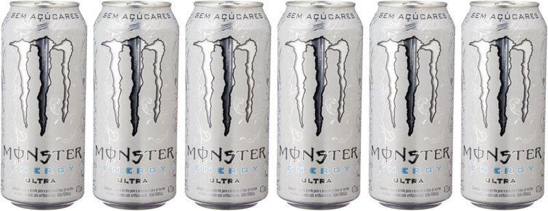 3x Pack de Monster Ultra 473ml - Unidade 6 unidades
