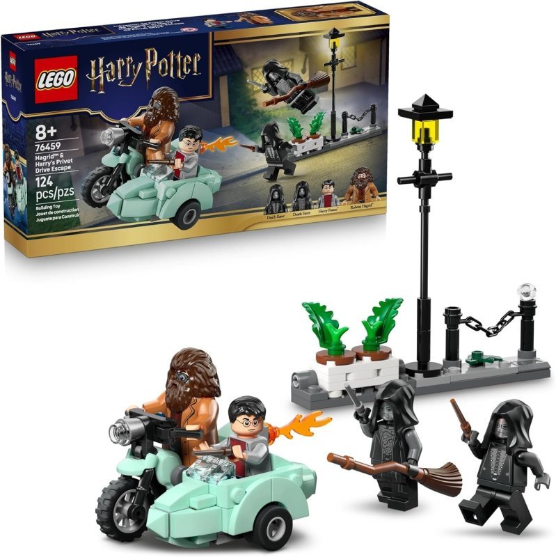 LEGO Harry Potter Fuga da Rua dos Alfeneiros de Hagrid 76459 124 Peças