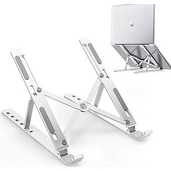 DAGUAN Suporte Para Notebook Base Dobrável de Alumínio Ergonômico Ajustável Fino Portátil Com Estojo