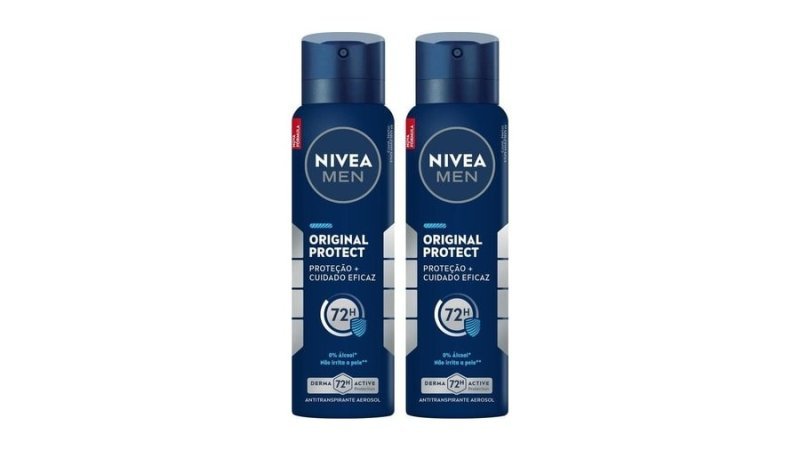Kit Nivea Men Desodorante Antitranspirante Aerossol Original Protect 150ml