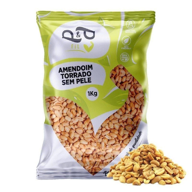 Amendoim Torrado Sem Sal 1Kg P&P
