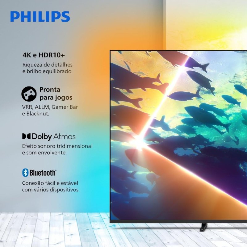 Smart TV Philips Ambilight 65" 4K