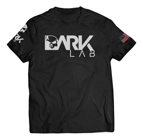 Camiseta Dry-fit Preta Caveira Unisex Dark Lab