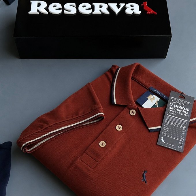 Camiseta Polo Friso Duplo Reserva