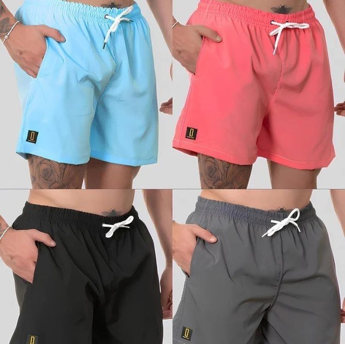 Short Masculino Neon Bermuda Praia Mauricinho Jr Rf. 001 + Frete Grátis