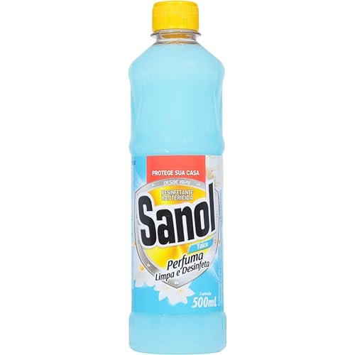 Desinfetante Líquido para uso Geral, Talco, Sanol, 500 ml, Azul