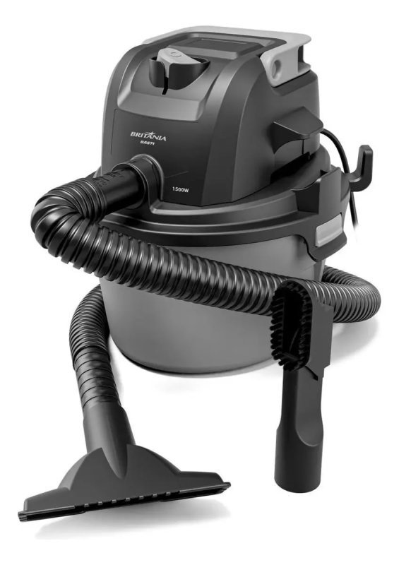 Britânia Aspirador de Pó e Água 6L 1500W – Cinza