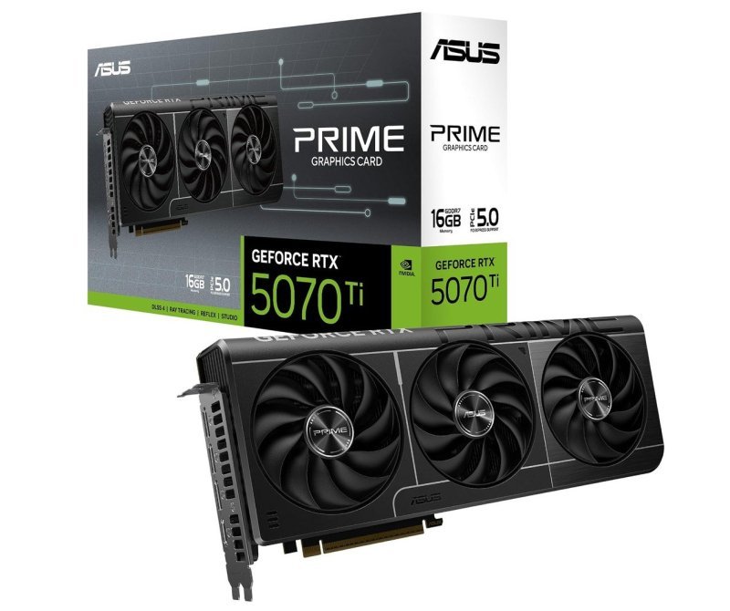 Placa de vídeo ASUS Prime RTX 5070 Ti de 16GB