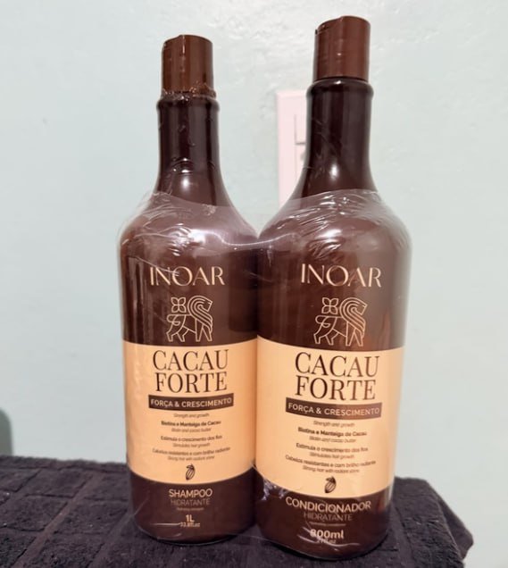 Kit Inoar Cacau Forte Shampoo 1L + Condicionador 800ml